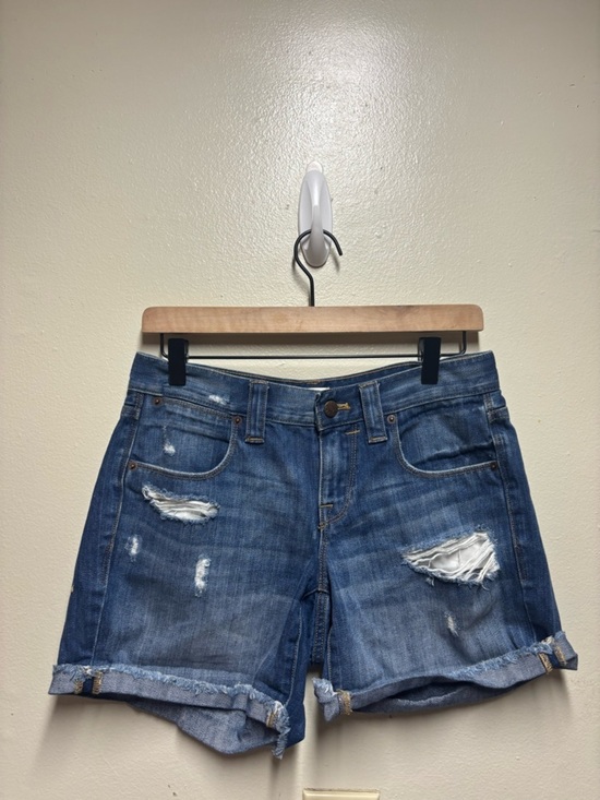 Pants - J crew women's shorts size 25 denim cutoff cuffed distressed
